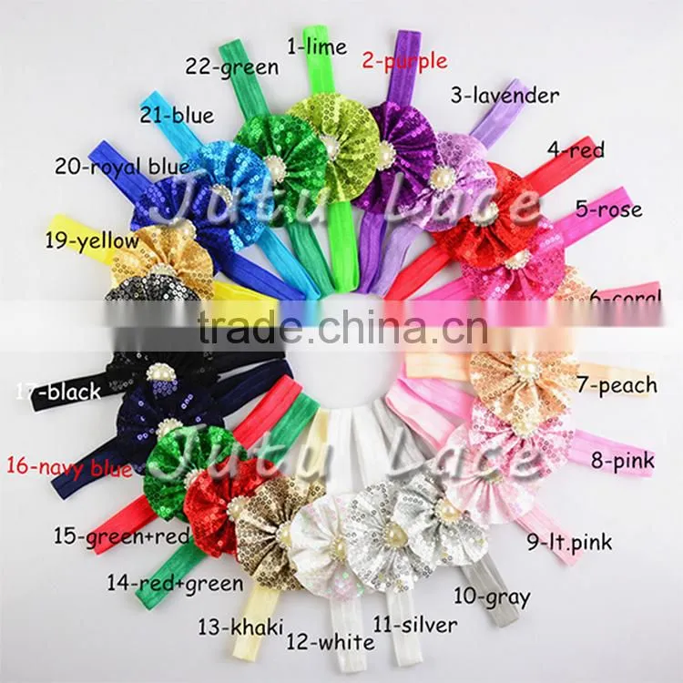 New!! stretch cotton head wraps, solid color elastic headbands wholesale