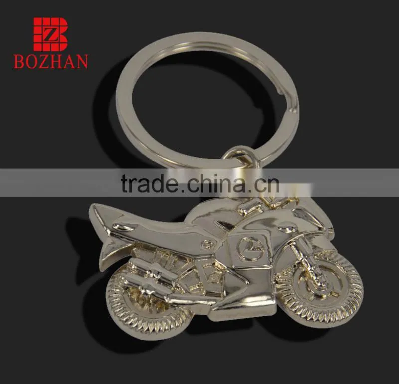 Motorcycle shape keychain blank keyring metal keychain