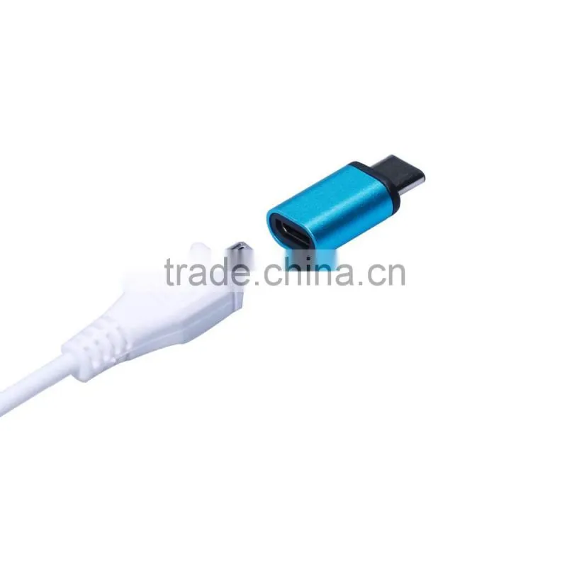 Ultra Small Aluminum Alloy USB 3.1 USB C Male to Female Micro USB Adapter/Connector for Macbook/Nokia N1 and Type C Device
