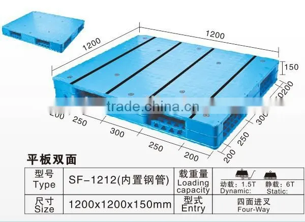 PE pallet, rotary plastic tray tray for food grade material OEN