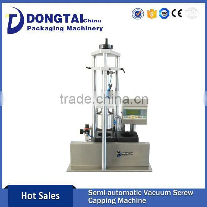 China Jinan Dongtai Manual Vacuum Screw Capping Machine