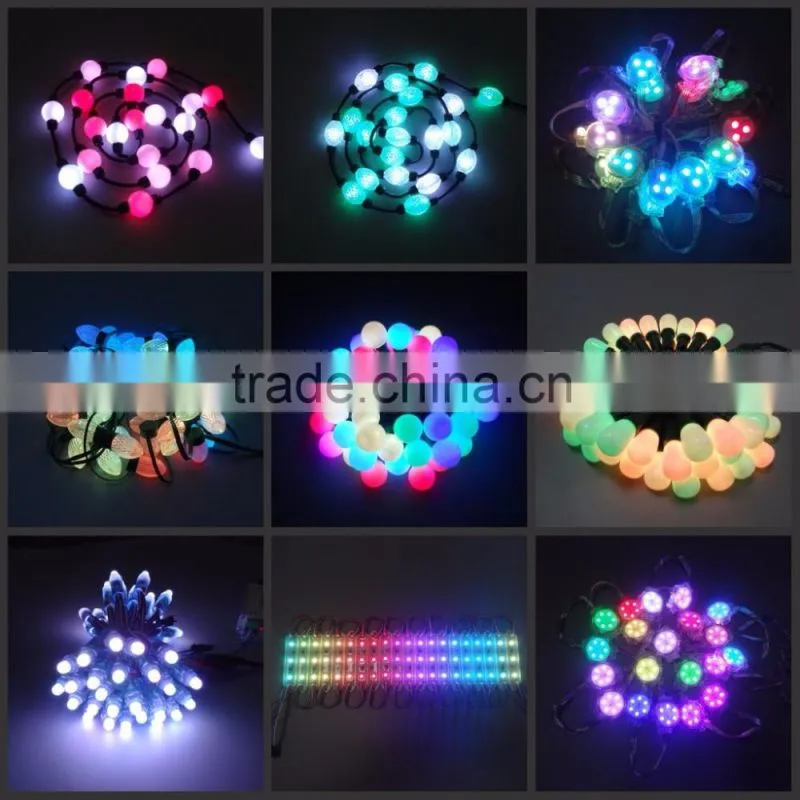 Madrix software 50mm 3D hanging multi color changing night club led ball light