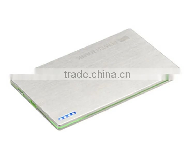 2016 Portable power bank with type-c USB 2200mah 2600mah OEM made by factory