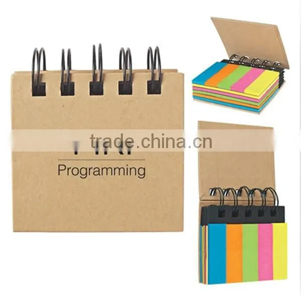 2016 hot sale eco friendly kraft paper sticky sticky notes