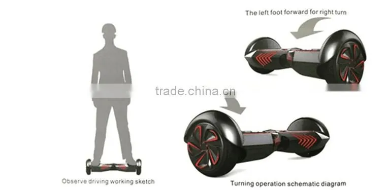 Black two wheels scooter self balancing electric 10 inch for adults