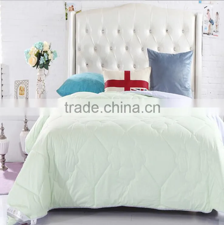 Cheap hotel embroidery fabric designs/wholesale grid pattern white comforter sets bedding