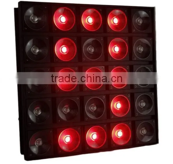 Factory lowest price 5x5 led blinder light 25x30W RGB tri-color led stage backdrop light