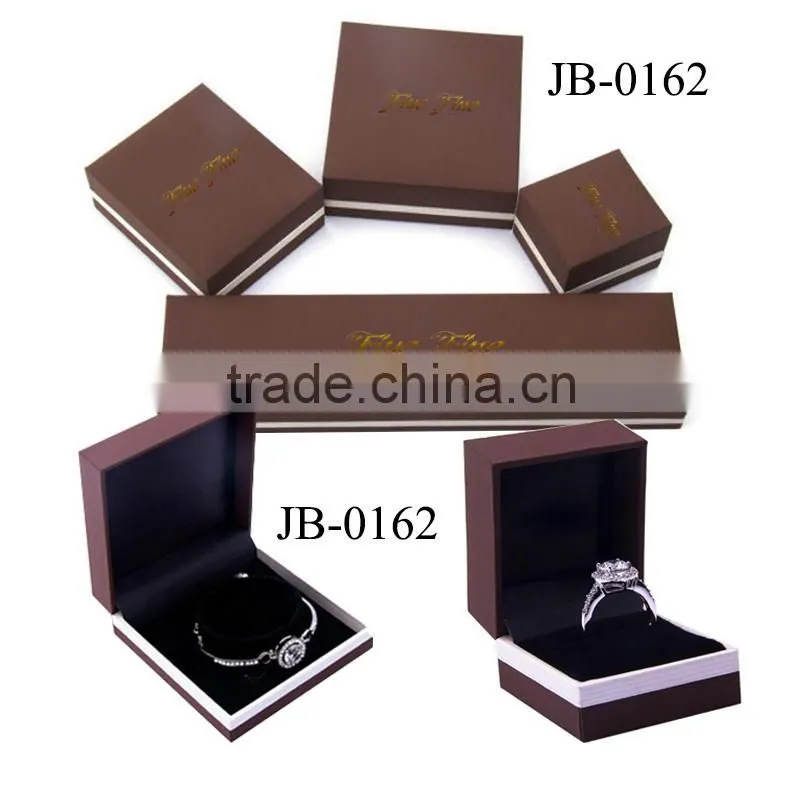 Wholesale Display Gift Jewelry Boxes , Custom Packaging Luxury Pu Leather Jewelry Box