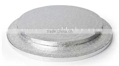 12" Round Silver Foil Cake Board