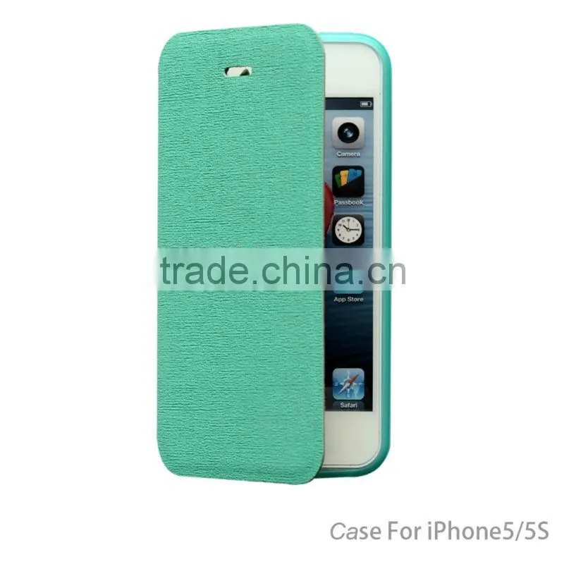 Good quality wallet pu leather case cover for iphone 5c