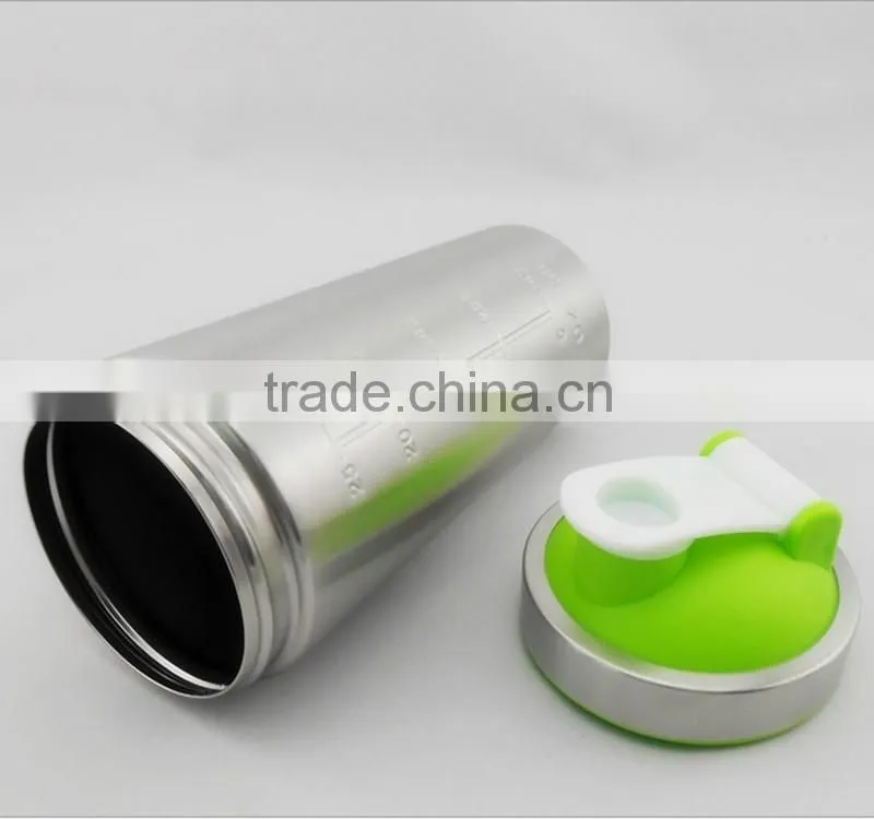 custom logo stainless steel protein shaker water bottles