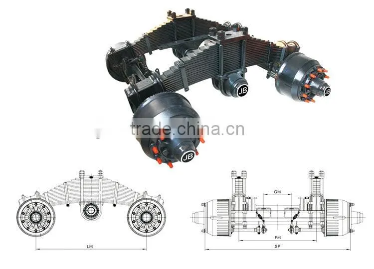 Low Tandem Axle Bogie