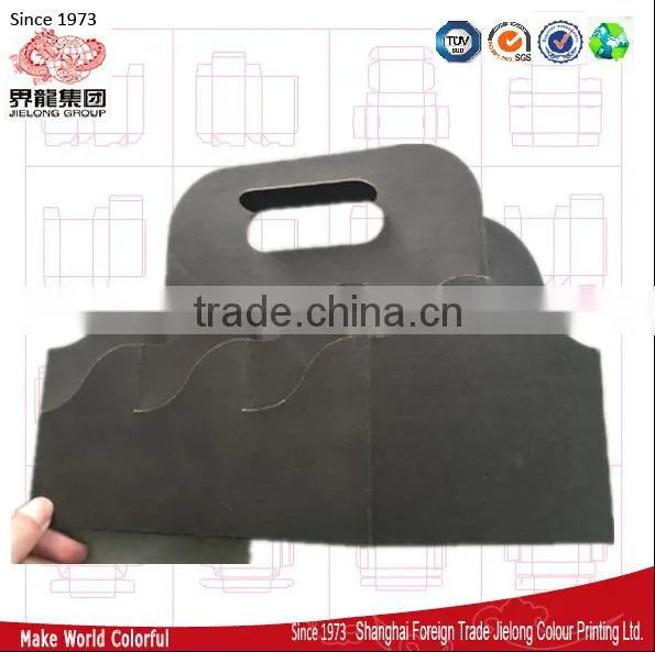 40 years' experiences to produce custom printed 6 bottle wine cardboard bottle carrier