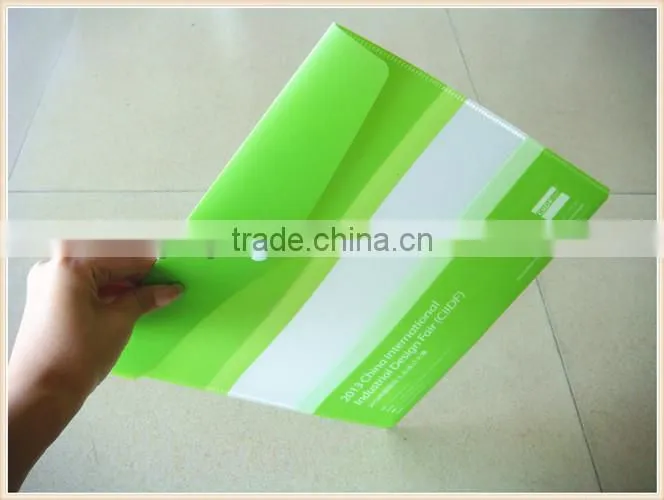 Customized design A4 hardcover plastic pockets file folder
