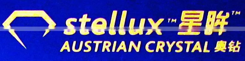 Stellux A193 Glass Point back rhinestones Aquamarine