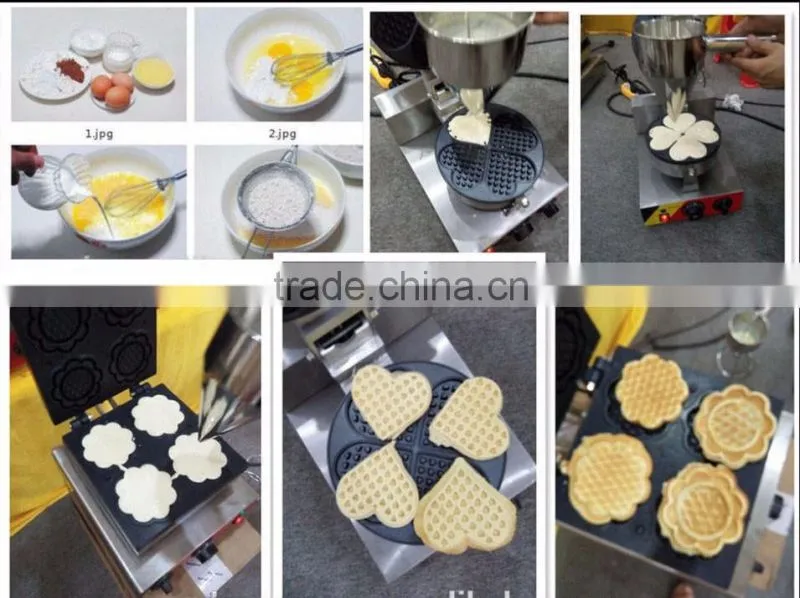 Belgian Waffle Iron, (2) 4 x 7" Waffles, 120 V