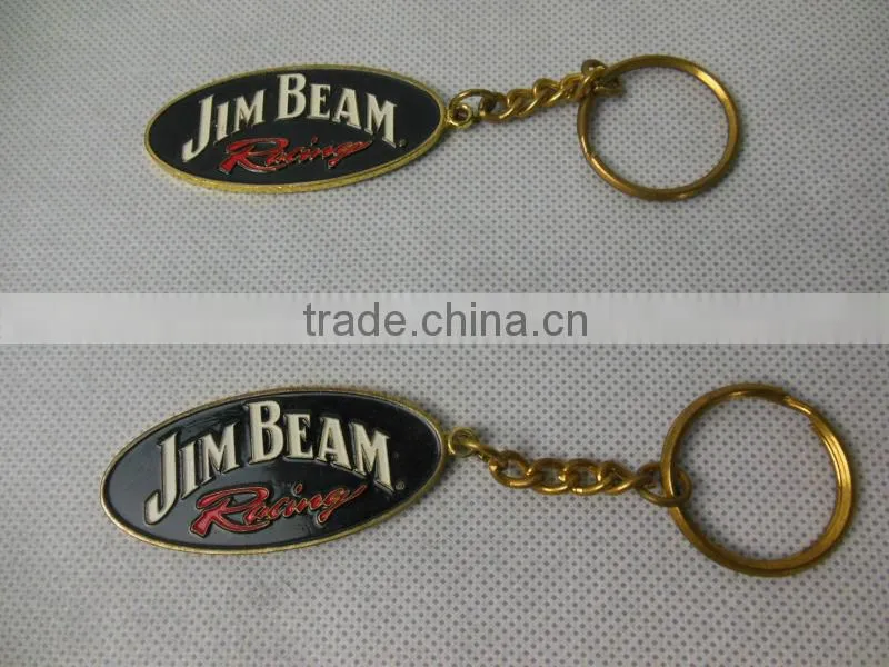 Promotional metal customized logo keyring