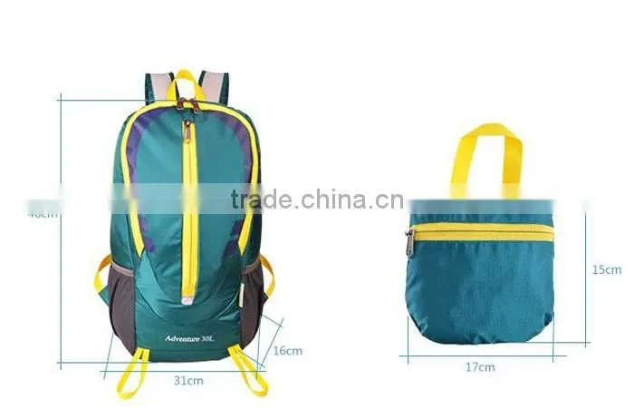 Custom fashion folding lightweight backpack(FOL16-002)