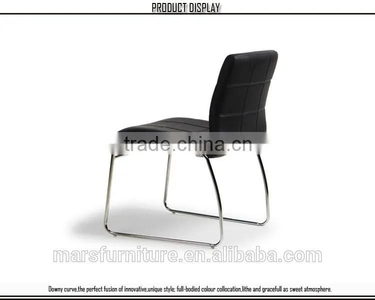 Modern furniture silla leather chrome chair frame chairs