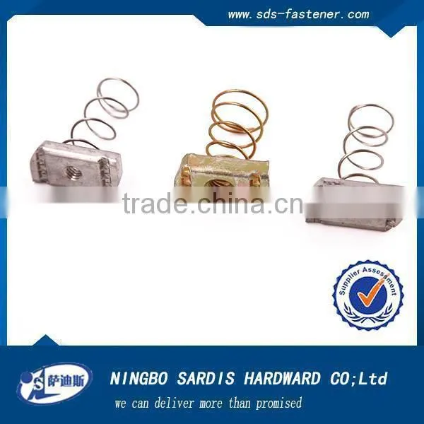 China fastener rod/dyn nut/coupler/anchor iron dumpy level price zinc spring nut