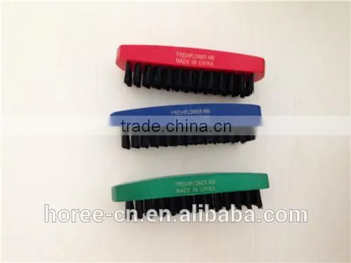 high quality and cheap wood shoe brush with plastic hair