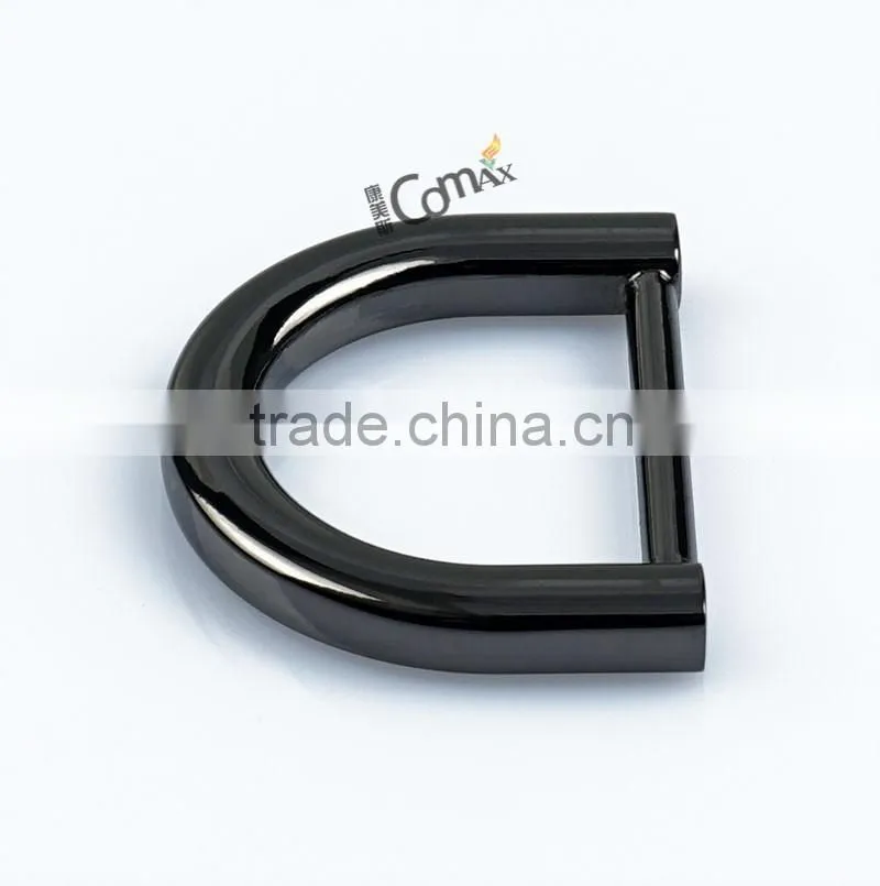Smooth Gunmetal Backpack Ring Black Alloy Bulk Metal D Ring
