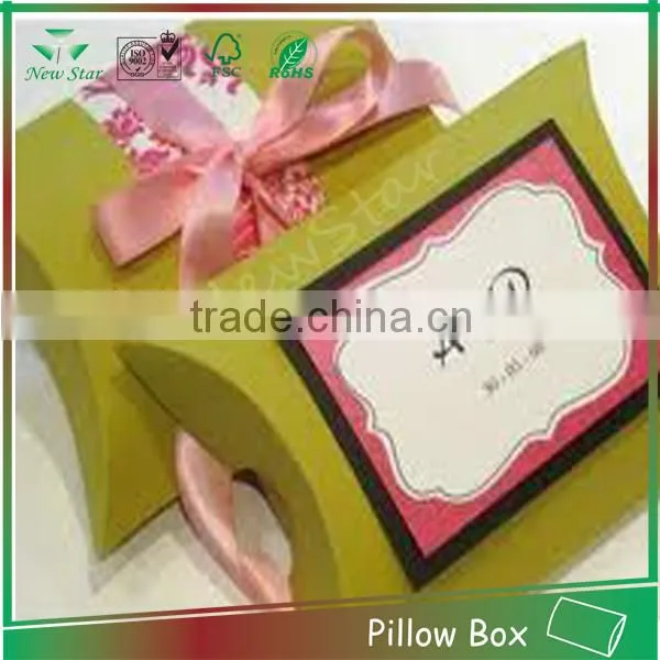 100% recycled paper poillow packaging box factory