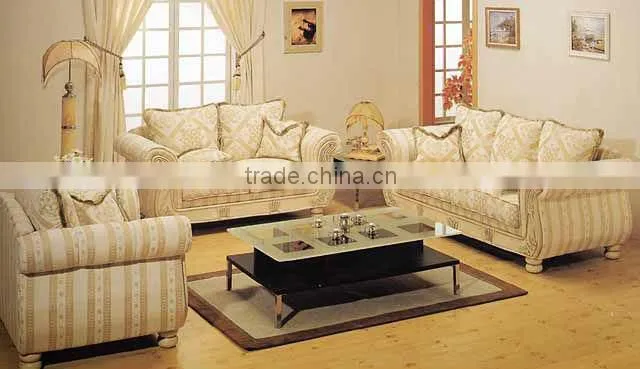 cheap and simple fabric sofa set