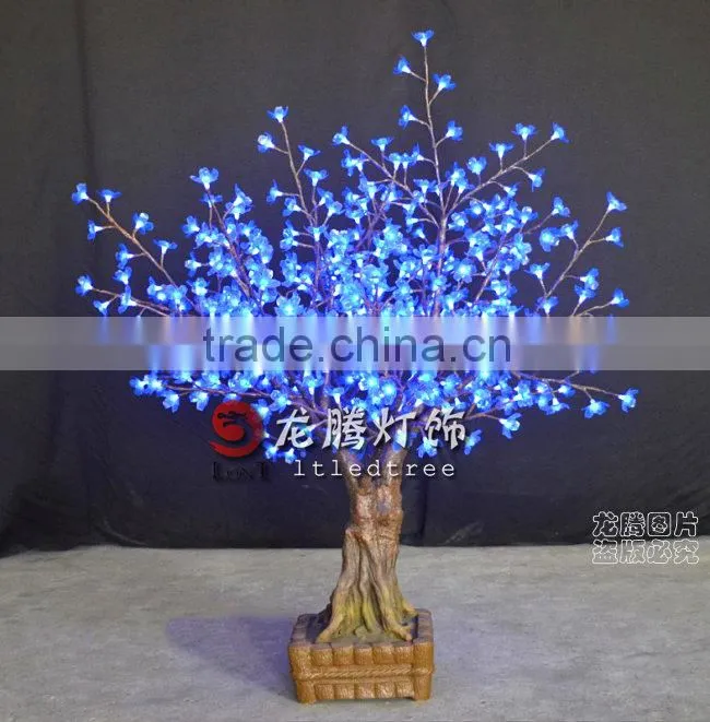 2014 Popular Green led cherry bonsai