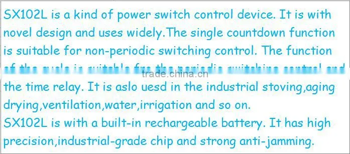 Three-phase Single and Double Countdown Timer Controller SX102L