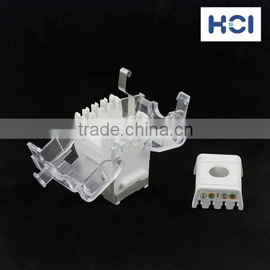 Network Solution Cat 6 UL 180 Degree Shielded 8P8C Modular Keystone Jacks