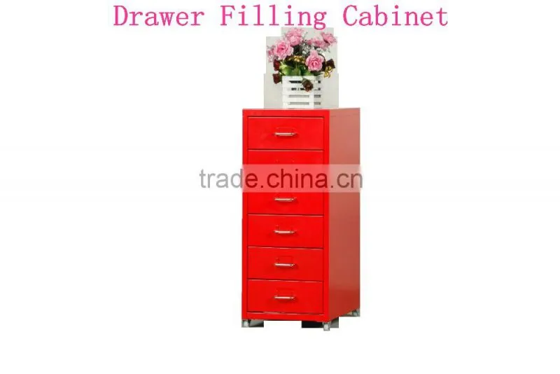2016 NEW HOT SALES 6 drawer little steel office filling cabinet