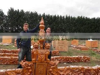 temple roofing ornaments of tiles