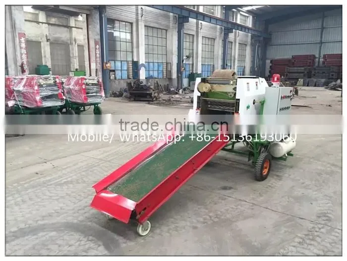 Full automatic alfalfa silage baler and wrapper machine /small bale hay baler