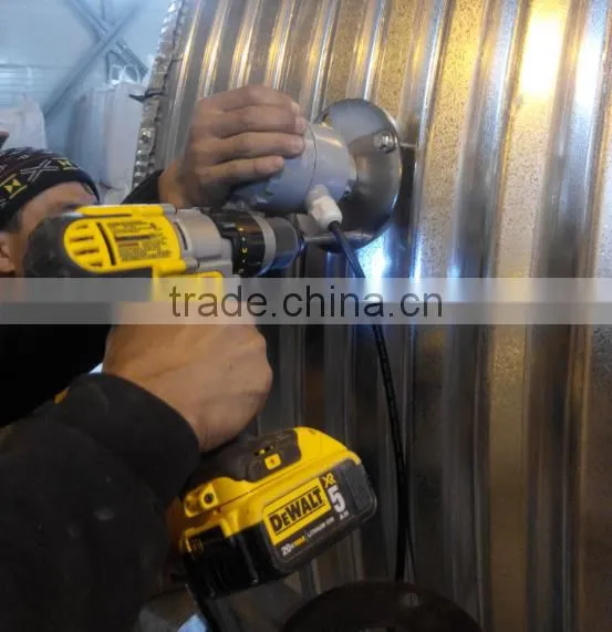 Resistive material grain silo level indicator