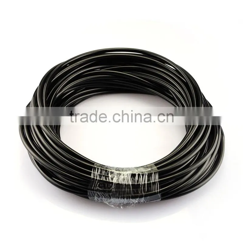 2017 New design 20m 1/4" Size 4.5mm Black Watering Hose Tubing for Micro Drip Irrigation System