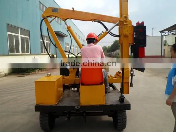 Highway Guardrail hydraulic static pile driver