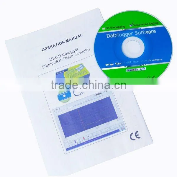 Digital USB Wall mount Temperature Humidity Data logger with LCD display 16K memory Made in Taiwan