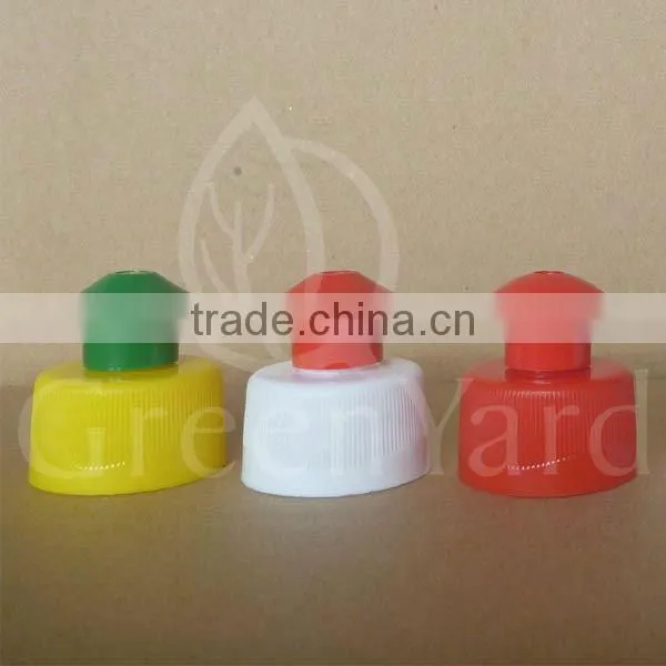 plastic pull push cap