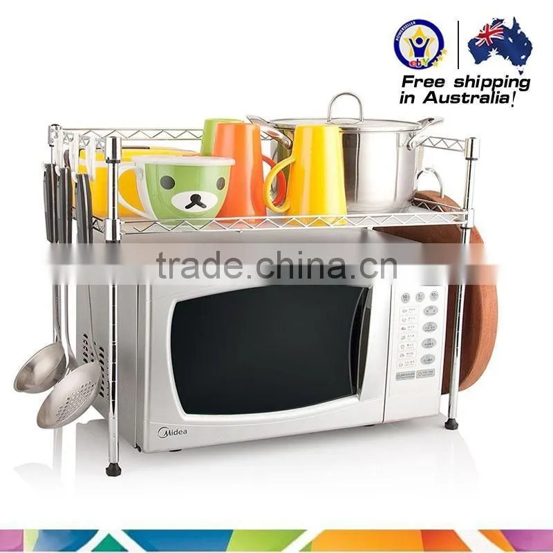 2 -Tier Microwave oven rack Kitchen Shelves