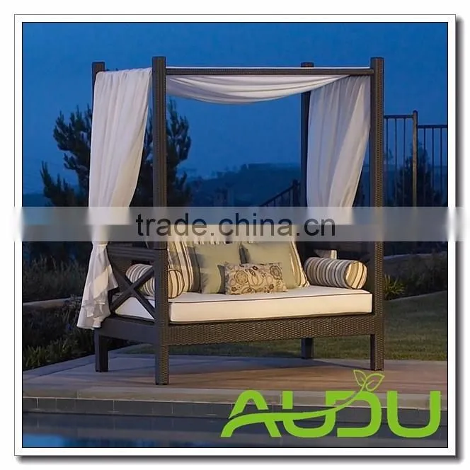 Audu USA Furniture Garden Rattan Outdoor Bed