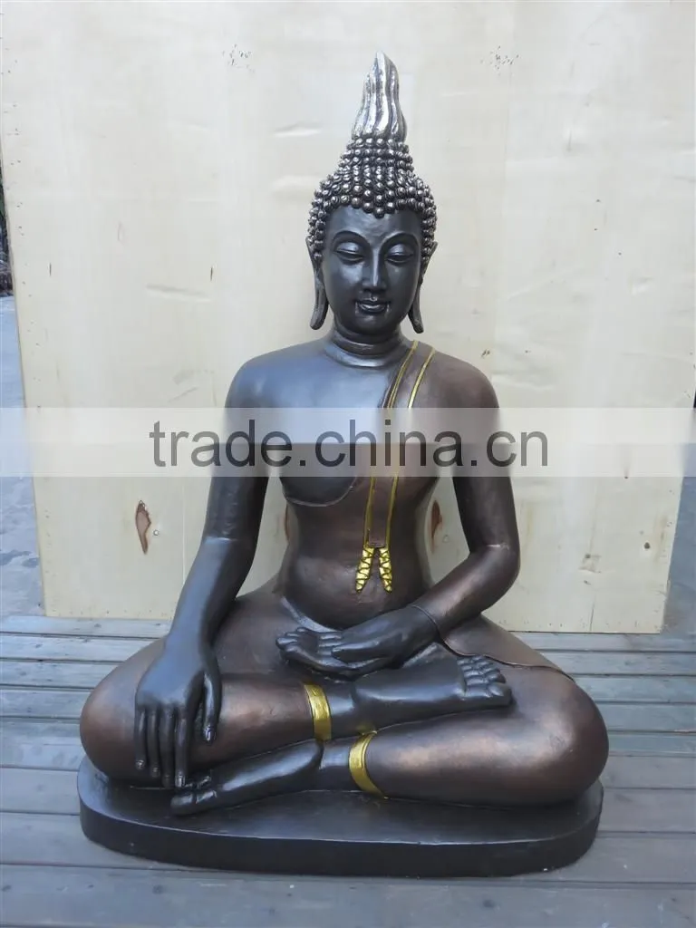 India sitting buddha statue with resin material