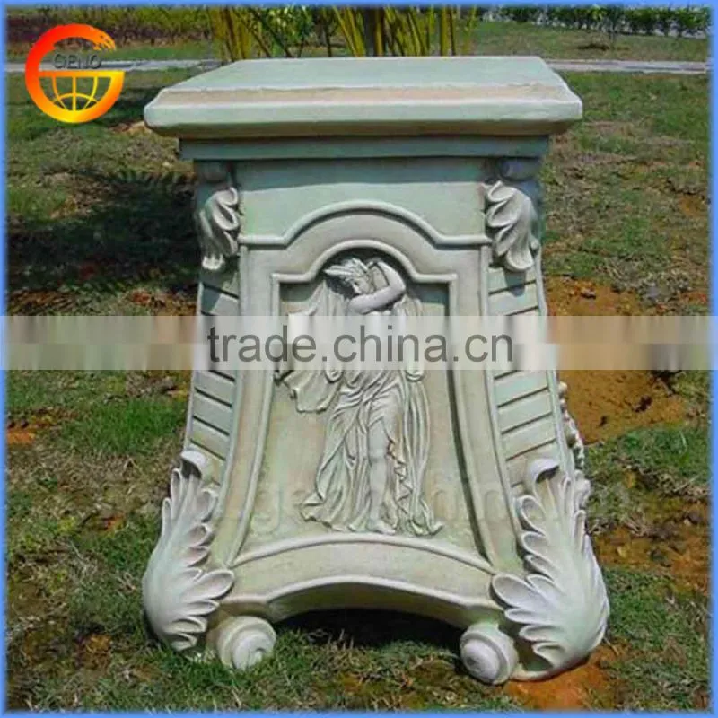 Home and garden fiberstone flower pot stand roman pillars column molds for sale