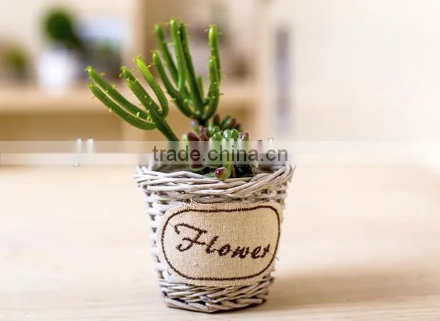 New design wicker woven garden basket wicker garden tools basket