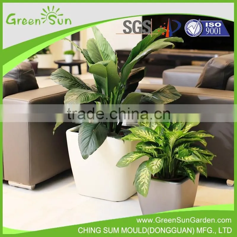 Hotsale colorful artificial decorative pots gardening planters