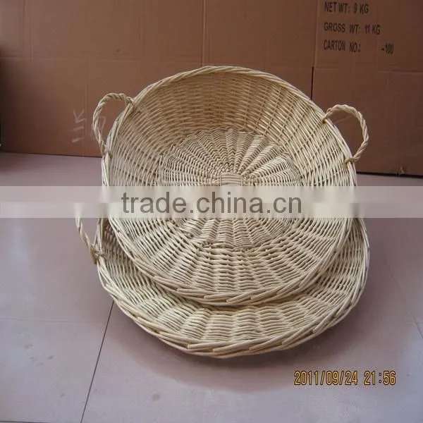 flat wicker basket wholesale
