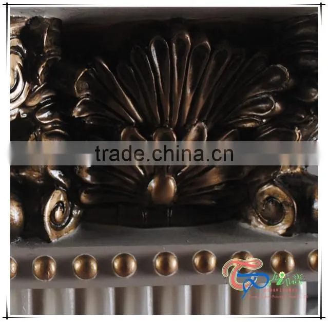 Polyresin Golden Europe Style Wedding Decoration Square Pillars Design