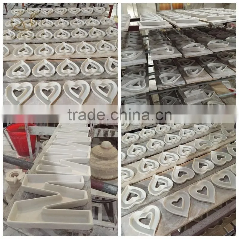 Ceramic Flower Decal Heart Shape Dish for Hotel,Loving Heart Decal Ceramic Dish For Decoration