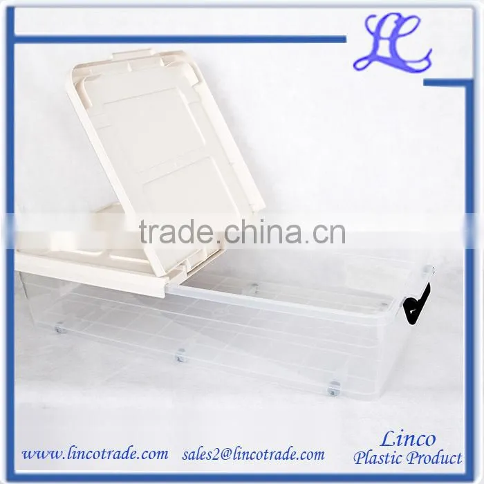Durable Plastic Storage Box With Lock And Wheel