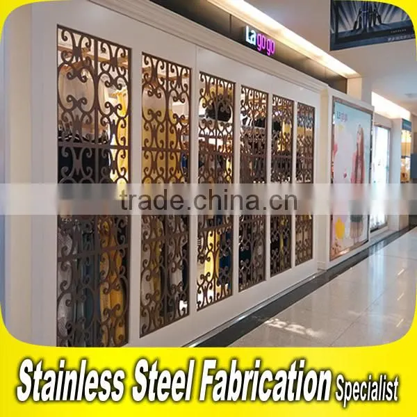 Stainless Steel Decorative Wedding Screen Room Divider For Interior Decoration